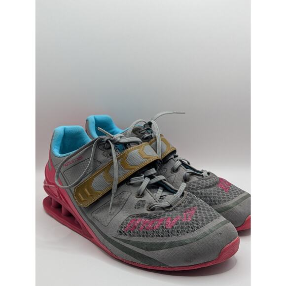 INOV-8 FastLift 325 Women’s Weightlifting/Cross-Training Shoes (Gray/Pink) - Picture 3 of 5